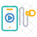 پیش‌نمایش فایل mobile-player-9 از پک آیکون های خطی نارنجی گجت ها