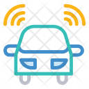 پیش‌نمایش فایل wireless-car-4 از پک آیکون های خطی نارنجی گجت ها