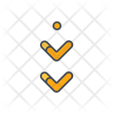پیش‌نمایش فایل double-arrow-down-9209757 از پک پیکان ها