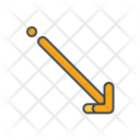 پیش‌نمایش فایل down-right-arrow-9209769 از پک پیکان ها