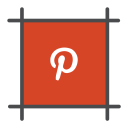 پیش‌نمایش فایل pinterest-35 از پک آیکون های اجتماعی