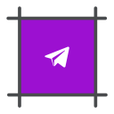 پیش‌نمایش فایل telegram از پک آیکون های اجتماعی
