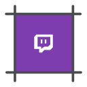 پیش‌نمایش فایل twitch از پک آیکون های اجتماعی