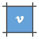 پیش‌نمایش فایل vimeo-35 از پک آیکون های اجتماعی