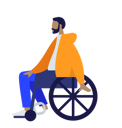 پیش‌نمایش فایل beard-man-sitting-on-wheelchair-1668014 از پک شخصیت های هیومنز