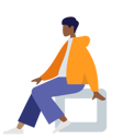 پیش‌نمایش فایل black-man-sitting-on-stool-1668009 از پک شخصیت های هیومنز