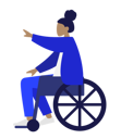 پیش‌نمایش فایل handicapped-woman-sitting-on-wheelchair-1668010 از پک شخصیت های هیومنز