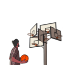 پیش‌نمایش فایل man-playing-basketball-5465391 از پک تصویرسازی مفهومی