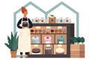 پیش‌نمایش فایل cake-shop-owner-holding-cake-4657639 از پک کسب و کار کوچک