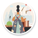 پیش‌نمایش فایل girl-cooking-using-cooking-guide-4657723 از پک آموزش و دانش