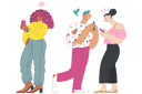 پیش‌نمایش فایل couple-talking-while-standing-in-queue-4757896 از پک انتظار در صف