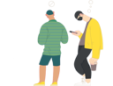 پیش‌نمایش فایل men-waiting-in-line-during-covid-pandemic-4757913 از پک انتظار در صف