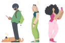 پیش‌نمایش فایل young-girl-taking-selfie-while-standing-in-queue-4757897 از پک انتظار در صف