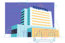 پیش‌نمایش فایل hospital-with-emergency-vehicle-4788376 از پک پزشکی و مراقبت‌های بهداشتی