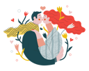 پیش‌نمایش فایل couple-kissing-4811253 از پک والنتینس