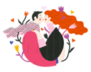 پیش‌نمایش فایل couple-kissing-4811265 از پک والنتینس