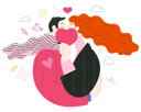 پیش‌نمایش فایل couple-kissing-4811266 از پک والنتینس