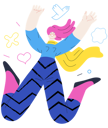 پیش‌نمایش فایل happy-girl-jumping-in-the-air-cheerfully-4828038 از پک آدم‌های خوشحال