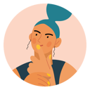 پیش‌نمایش فایل girl-thinking-something-5588682 از پک آواتارها