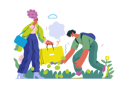پیش‌نمایش فایل boy-is-helping-girl-in-picking-up-her-muffins-from-ground-10409817 از پک حمایت متقابل