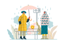 پیش‌نمایش فایل boy-is-offering-an-umbrella-to-girl-in-heavy-rain-10409862 از پک حمایت متقابل
