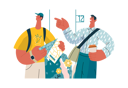 پیش‌نمایش فایل boy-is-showing-correct-address-to-delivery-man-10409851 از پک حمایت متقابل