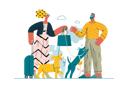 پیش‌نمایش فایل husband-is-bidding-farewell-to-his-wife-10409852 از پک حمایت متقابل