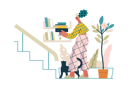 پیش‌نمایش فایل lady-is-arranging-books-in-rack-10409853 از پک حمایت متقابل