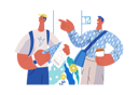 پیش‌نمایش فایل boy-is-showing-correct-address-to-delivery-man-10409881 از پک حمایت متقابل