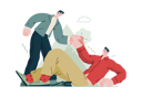 پیش‌نمایش فایل boy-is-helping-his-friend-after-slipping-on-floor-10409914 از پک حمایت متقابل