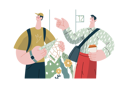 پیش‌نمایش فایل boy-is-showing-correct-address-to-delivery-man-10409901 از پک حمایت متقابل