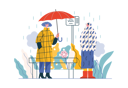 پیش‌نمایش فایل boy-is-offering-an-umbrella-to-girl-in-heavy-rain-10410055 از پک حمایت متقابل