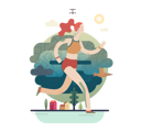 پیش‌نمایش فایل female-running-in-race-2873485 از پک دونده