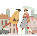 پیش‌نمایش فایل girls-walking-on-street-in-rainy-season-4549857 از پک فصل باران