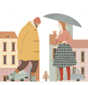 پیش‌نمایش فایل man-walking-in-raincoat-and-woman-holding-umbrella-4549864 از پک فصل باران