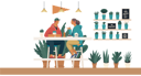 پیش‌نمایش فایل couple-drinking-coffee-in-coffee-shop-4623823 از پک کافه
