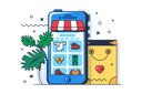 پیش‌نمایش فایل online-clothes-shopping-app-5210392 از پک مالی، رمزارز، فناوری متاورس
