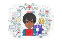 پیش‌نمایش فایل afro-american-male-streaming-on-social-media-5513752 از پک افراد استریم زنده