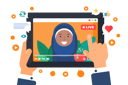 پیش‌نمایش فایل arabian-female-streaming-on-social-media-5513759 از پک افراد استریم زنده