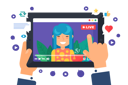 پیش‌نمایش فایل asian-female-web-streamer-streaming-on-social-media-5513767 از پک افراد استریم زنده