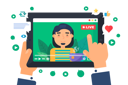 پیش‌نمایش فایل asian-male-streaming-on-social-media-5513771 از پک افراد استریم زنده