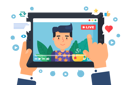 پیش‌نمایش فایل european-male-streaming-on-social-media-5513779 از پک افراد استریم زنده