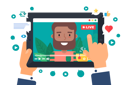 پیش‌نمایش فایل muslim-male-web-streamer-5513763 از پک افراد استریم زنده