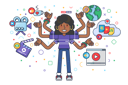 پیش‌نمایش فایل woman-streaming-on-social-media-5513750 از پک افراد استریم زنده