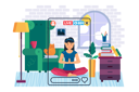 پیش‌نمایش فایل female-yoga-trainer-doing-live-streaming-on-social-media-5513732 از پک کیت فعالیت خانگی