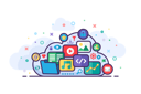 پیش‌نمایش فایل cloud-storage-3545289 از پک فناوری اطلاعات و فعالیت آنلاین