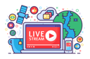 پیش‌نمایش فایل live-stream-3545295 از پک فناوری اطلاعات و فعالیت آنلاین