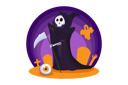 پیش‌نمایش فایل death-character-in-halloween-4425219 از پک مهمانی هالووین
