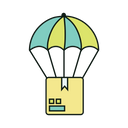 پیش‌نمایش فایل parachute-delivery-4693892 از پک اپلیکیشن تحویل تجارت الکترونیک