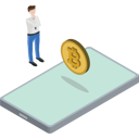 پیش‌نمایش فایل phone-bitcoin-floating-man-thinking-6000554 از پک حرکات کریپتو
